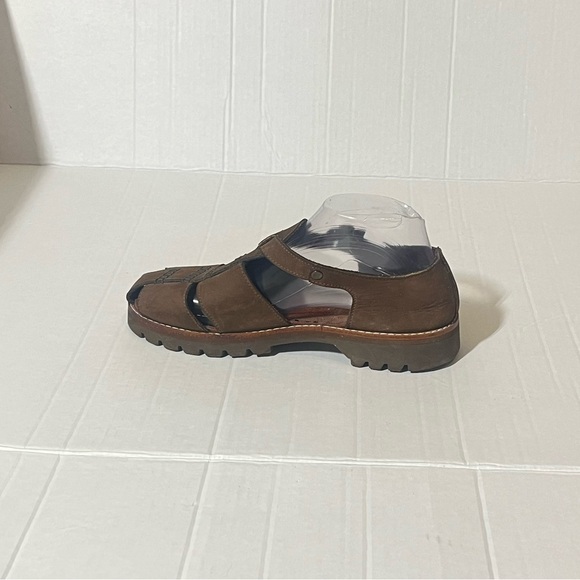 Vintage Y2K Chunky Leather Fisherman Sandals - Picture 3 of 14
